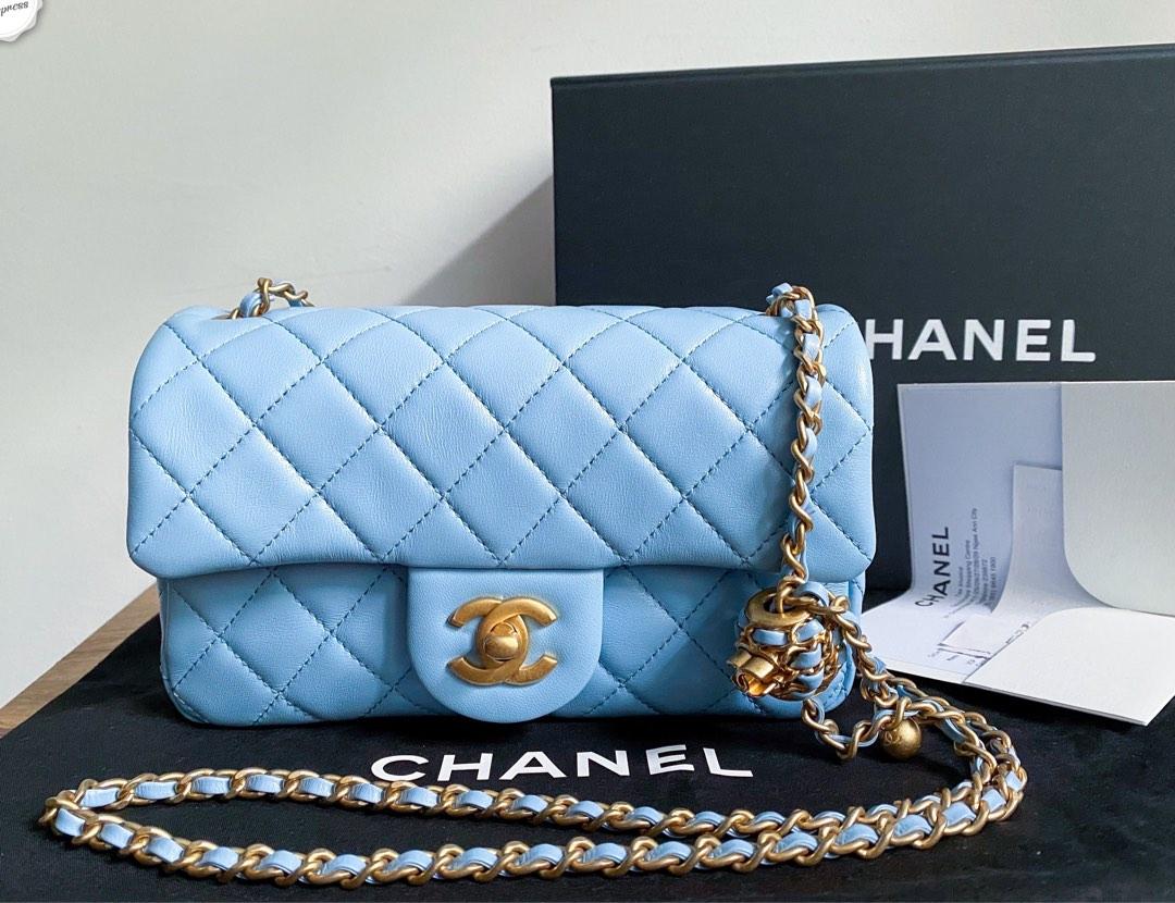 Chanel Blue Lambskin - 106 For Sale on 1stDibs