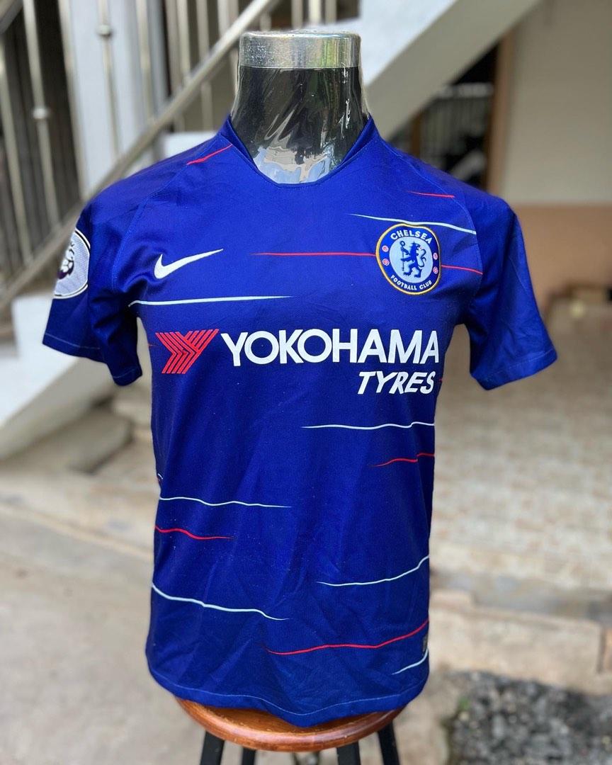 Chelsea Home Kit 2018/19 Jersey, Men'S Fashion, Tops & Sets, Tshirts & Polo  Shirts On Carousell