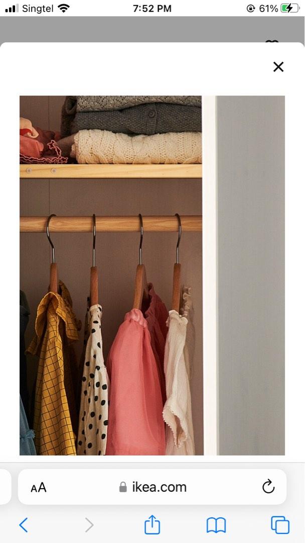 180 Children Wooden Hangers from IKEA, Furniture & Home Living, Home Improvement & Organisation