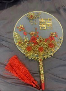 Chinese wedding fan / accessories