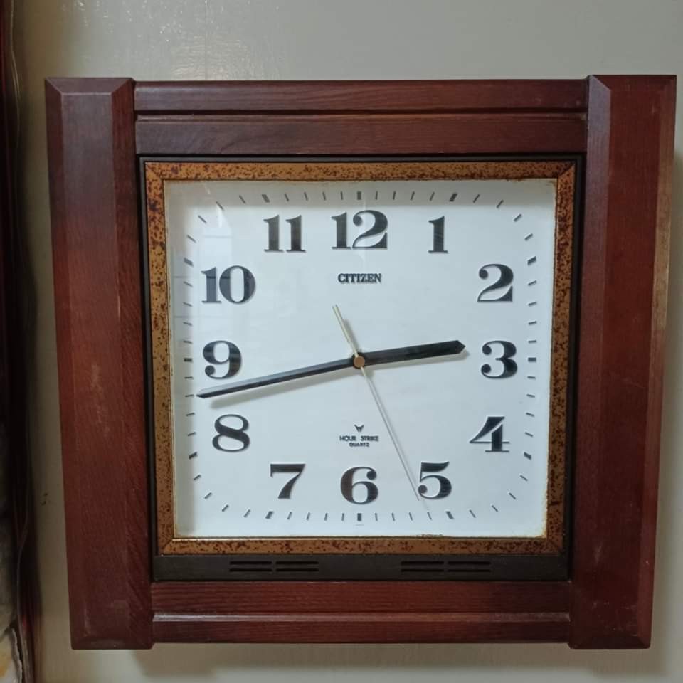 Vintage Citizen wall clock, Furniture & Home Living, Home Decor, Clocks