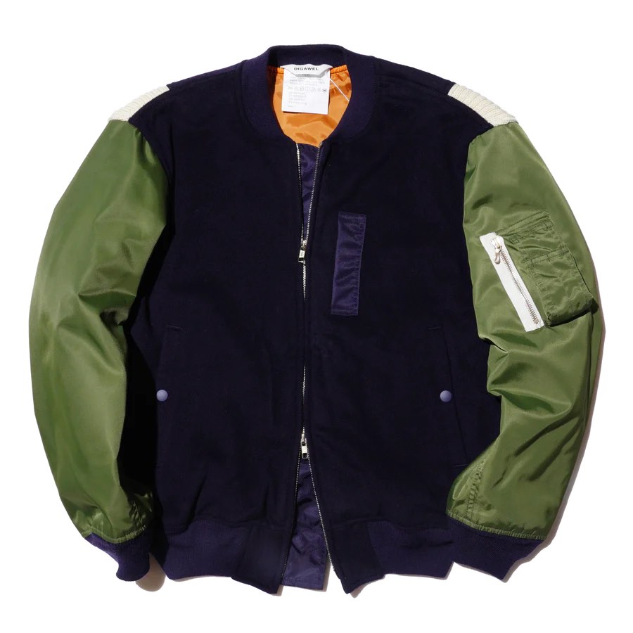 DIGAWEL Patchwork MA-1 Jacket, 男裝, 上身及套裝, 衛衣- Carousell