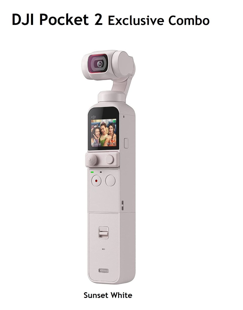沽清out of stock )DJI Pocket 2 Exclusive Combo (Sunset White) 大疆