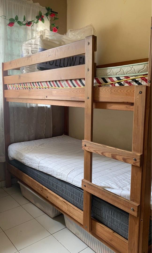 IKEA Double decker bed frame, Babies & Kids, Baby Nursery & Kids