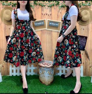 Dress overal flower free inner