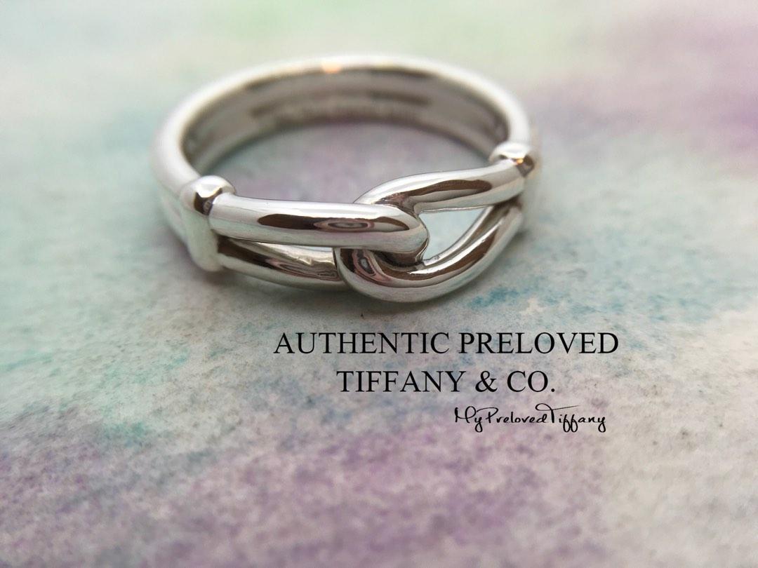 Excellent Authentic Tiffany Co. Paloma Picasso Knot Ring Size 11.5 Silver