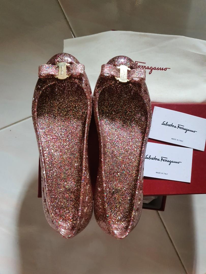 ferragamo jelly shoes size 9c