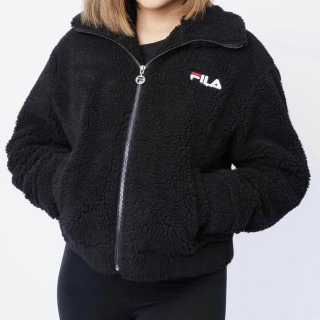 Fila teddy jacket womens best sale