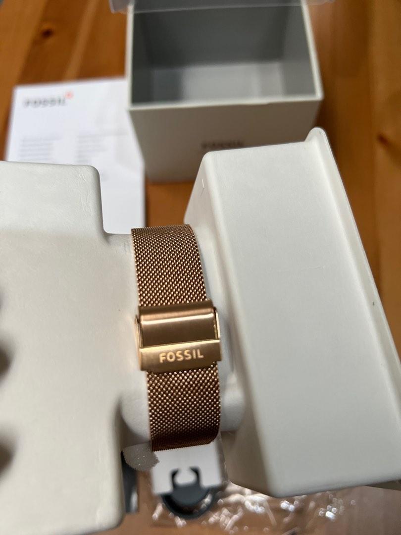 Fossil Hybrid Smartwatch FTW7014 Rose Gold Fesyen Wanita Jam