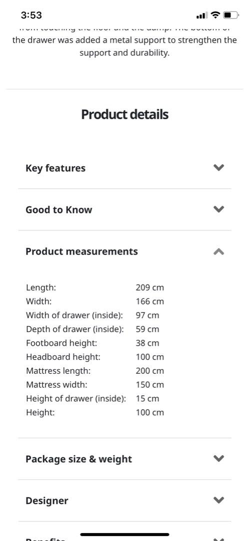 FREE IKEA Queen size bed frame with storage, 傢俬＆家居, 傢俬, 床架及床褥 Carousell