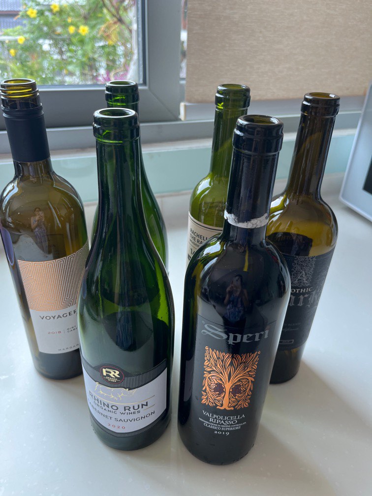Free wine bottles, Food & Drinks, Other Food & Drinks on Carousell