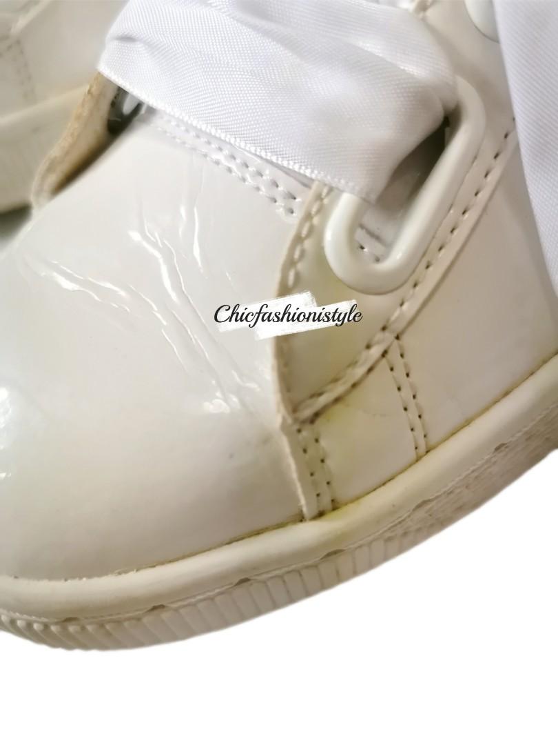 FW WHITE PATENT SNEAKERS