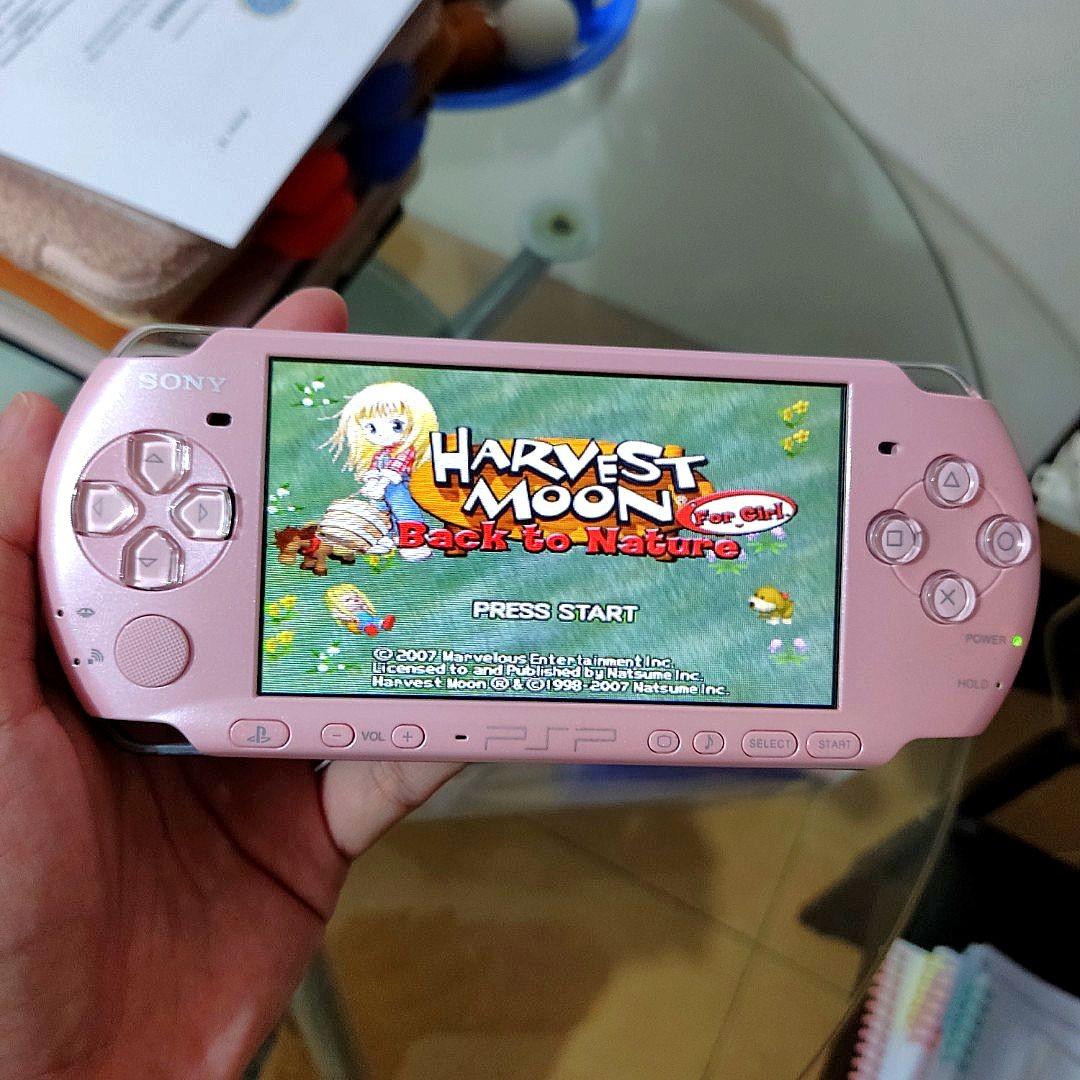 PSP 3000 (Blossom Pink) + GameBoy Advance Sp AGS101 , Video Gaming