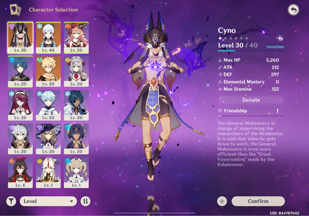 Genshin Impact Account 2x5* Cyno Ayaka starter, Video Gaming, Gaming