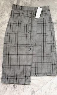 Gingham Checkered Skirt