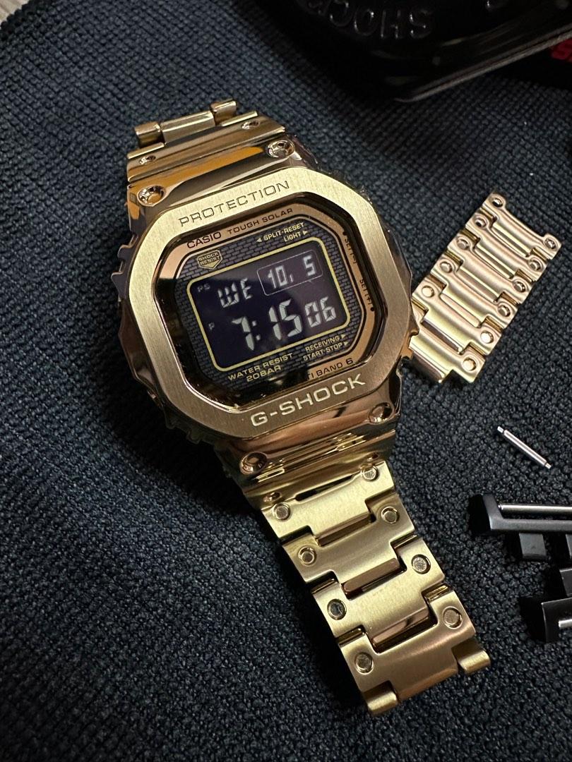 GMW B5000 G Shock Gold Steel Men s Fashion Watches Accessories
