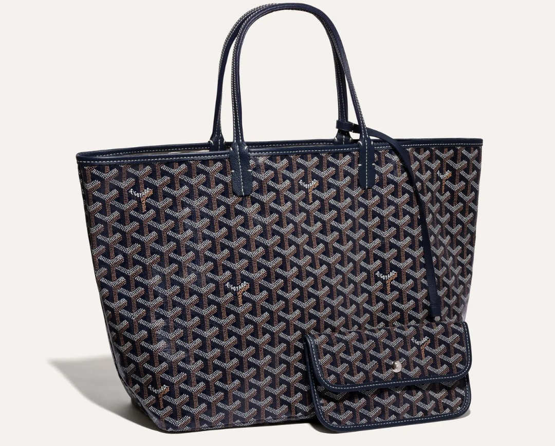 Goyard Rouette Structure Mini Bag Blue Goyardine Palladium Hardware