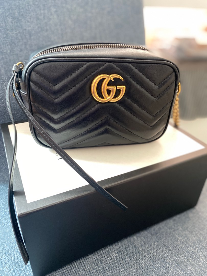 Gucci Marmont Mini Camera Bag, Luxury, Bags & Wallets on Carousell
