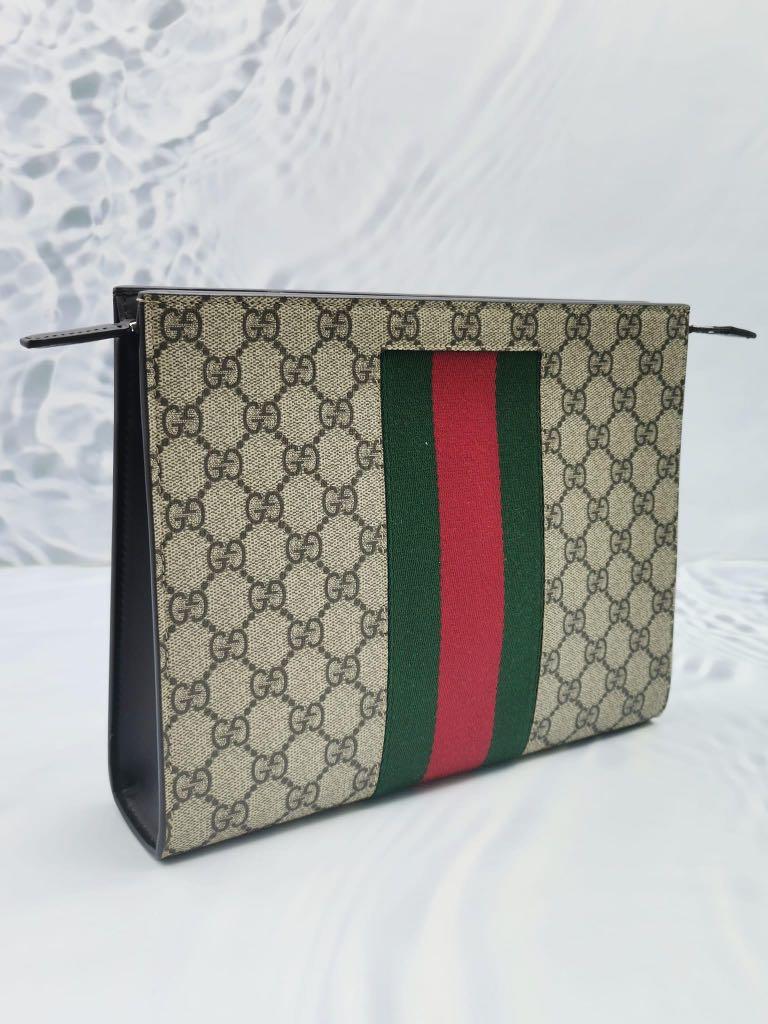 Gucci gg supreme web pouch outlet