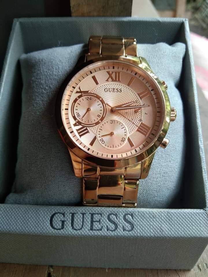 guess rose gold sneakers