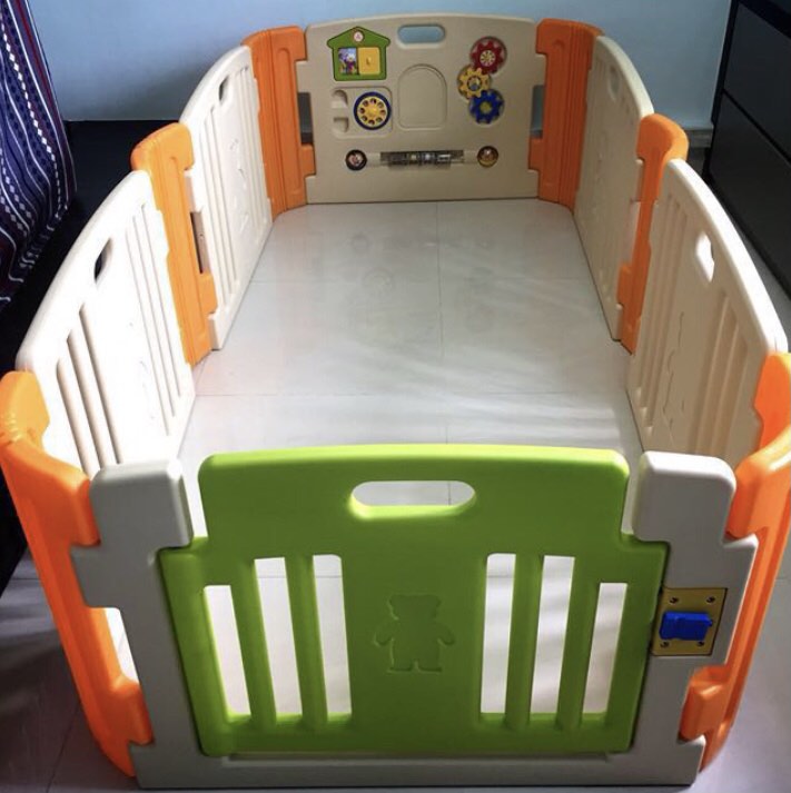 Haenim 6Panel Play Yard, Babies & Kids, Infant Playtime on Carousell