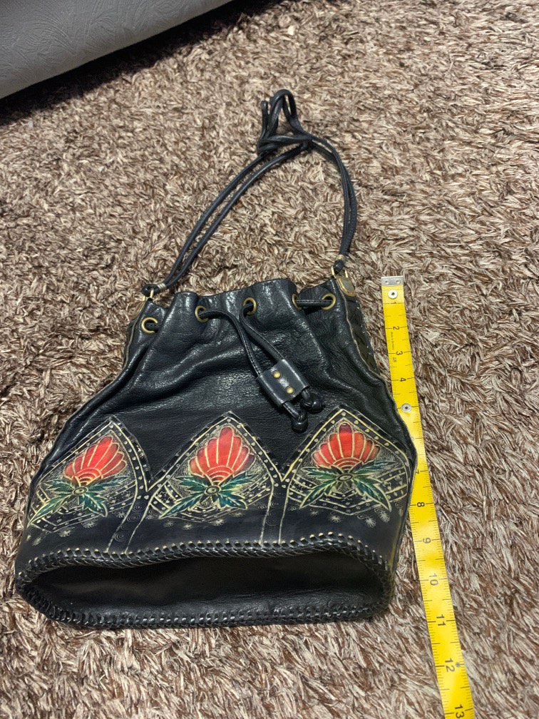 Hard leather bag, Women's Fashion, Bags & Wallets, Purses & Pouches on