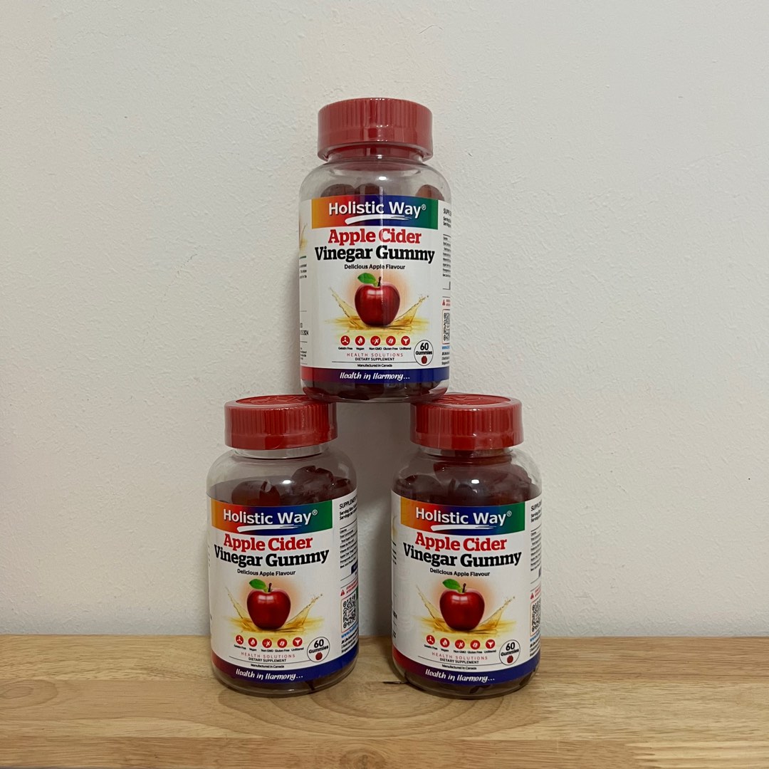 Holistic Way Apple Cider Vinegar Gummy, Health & Nutrition, Health