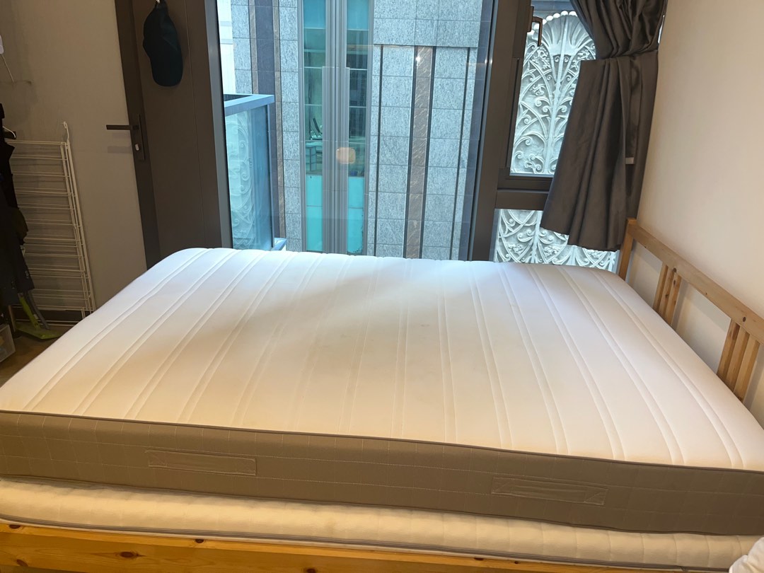 IKEA Hamarvik Double Mattress, 傢俬＆家居, 傢俬, 床架及床褥 Carousell