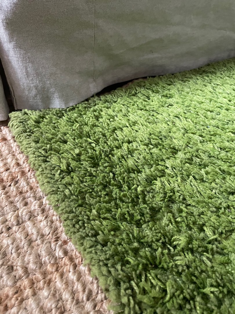 IKEA HAMPEN RUG Green, Furniture & Home Living, Home Decor, Carpets