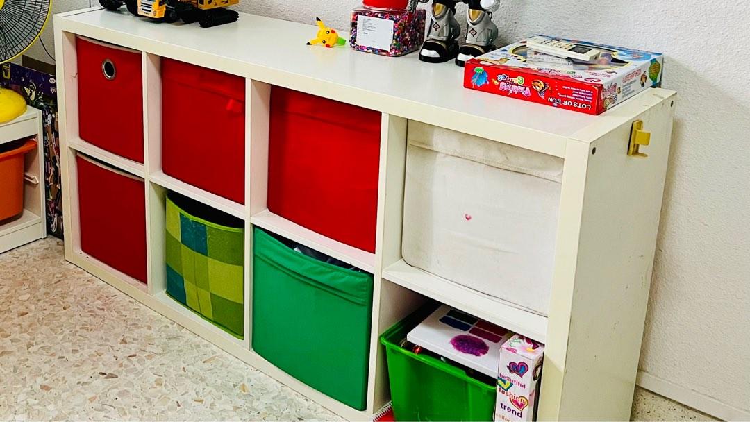 Ikea Storage Rack With Containers, Furniture & Home Living, Furniture