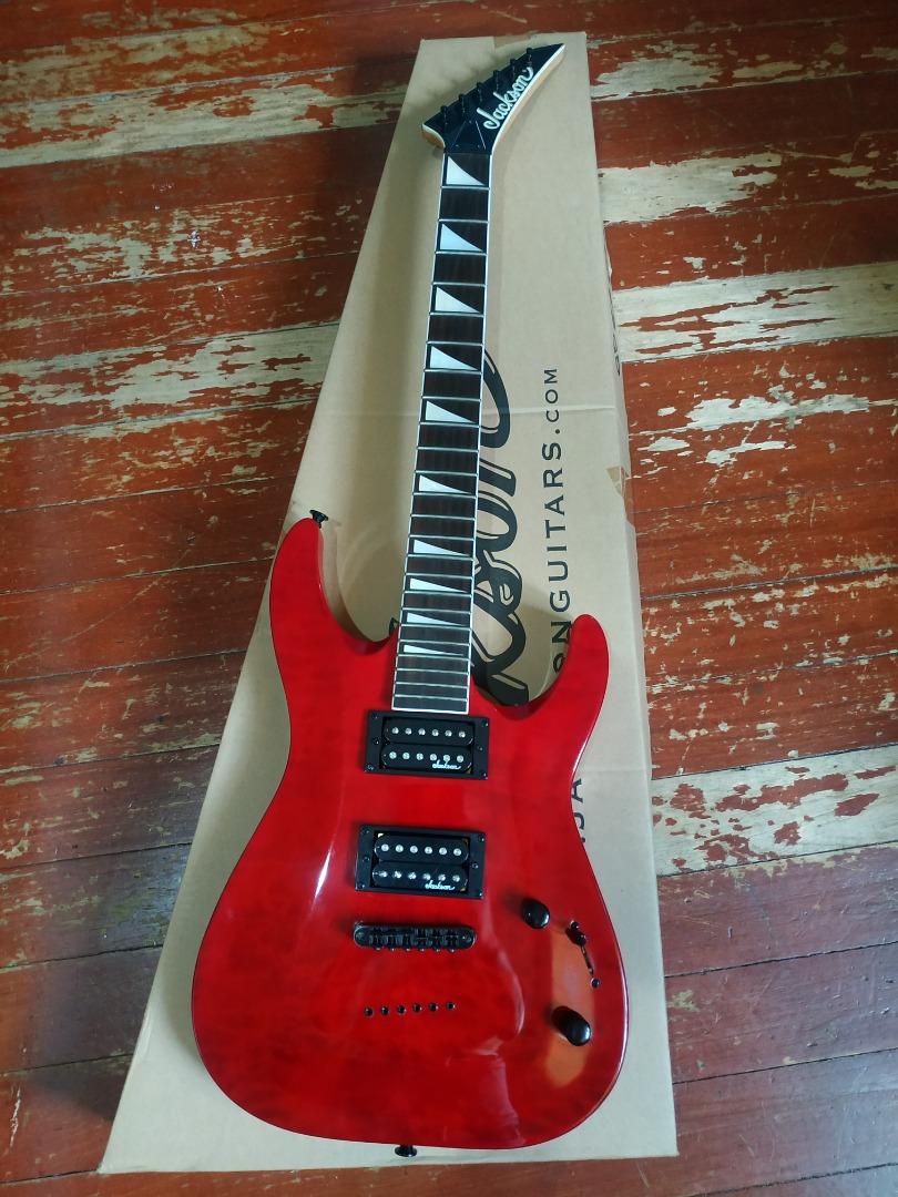 Jackson Dinky Electric Guitar JS32TQ Red, Hobbies & Toys, Music & Media