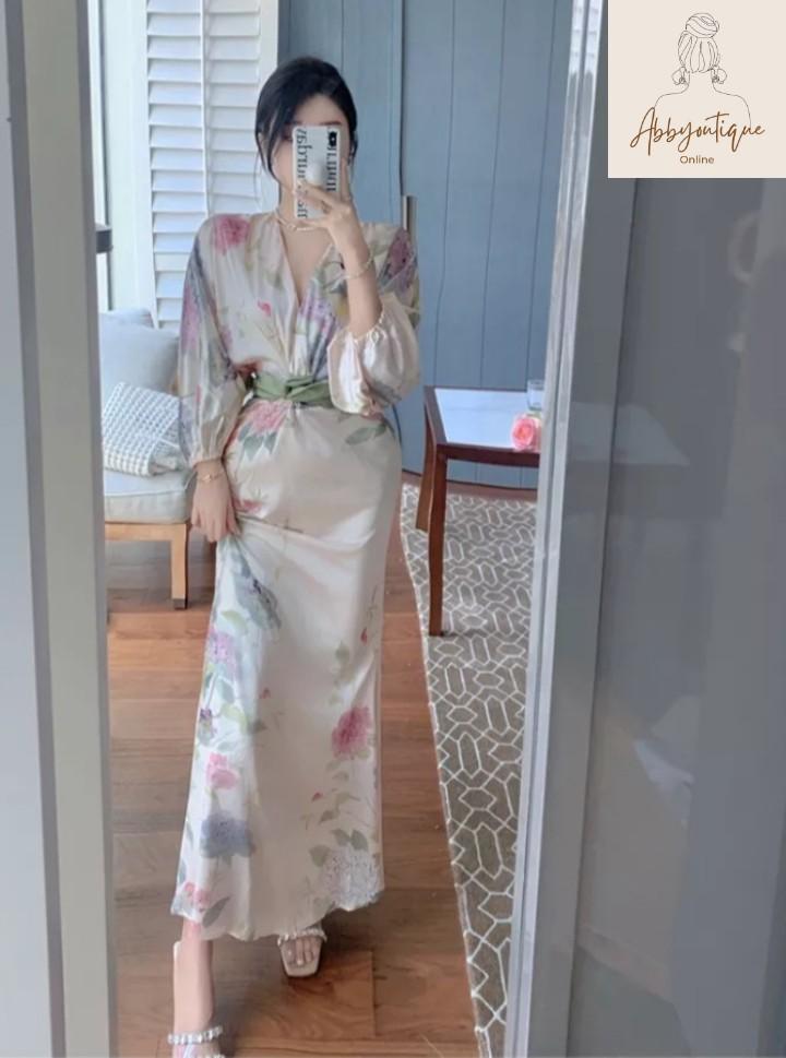 Japanese Style Floral Print Elegant Fashion Maxi Dress, Women's Fashion, Dresses & Sets, Evening dresses & gowns on Carousell Japanese Style Floral Print Elegant Fashion Maxi Dress, Women's Fashion, Dresses & Sets, Evening dresses & gowns on Carousell