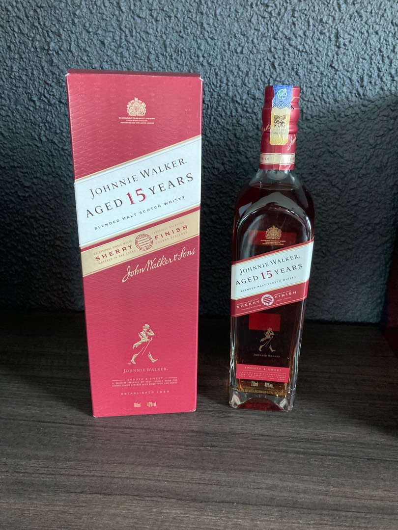 Johnnie Walker 15 years Sherry, Food & Drinks, Alcoholic ...