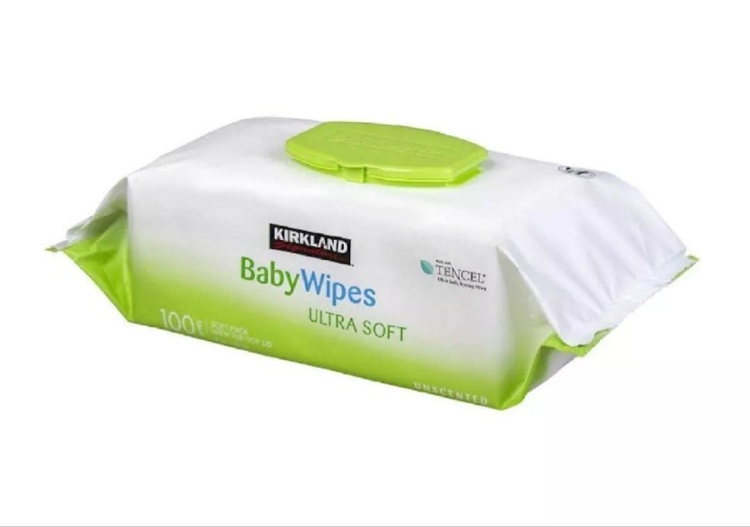 Kirkland Signature Baby Wipes, UltraSoft, Unscented, 100 Count Wipes