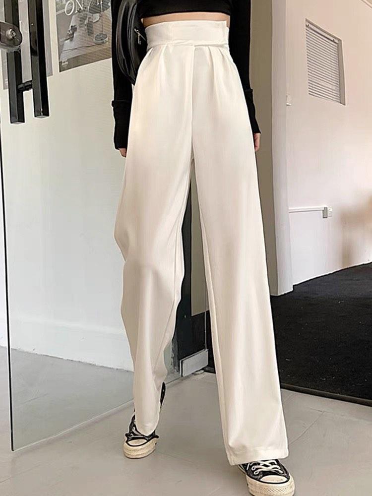 Korean fashion Long Pant white