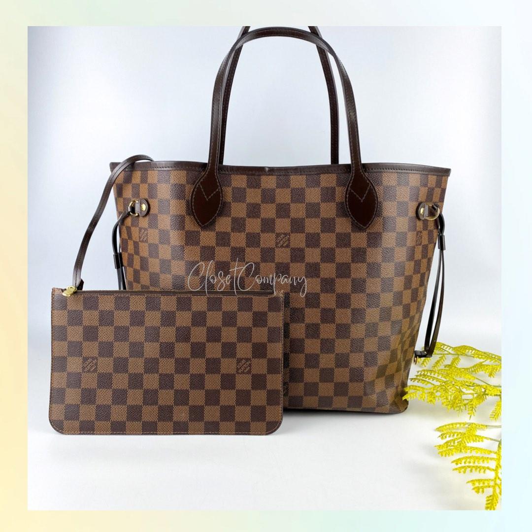 Like New Louis Vuitton Neverfull MM in Damier Ebene Canvas (Date Code