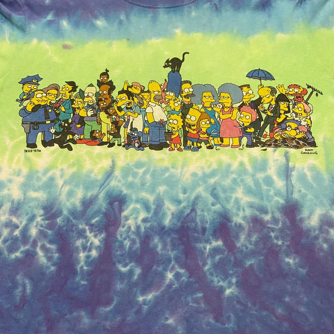 tie dye simpsons shirt