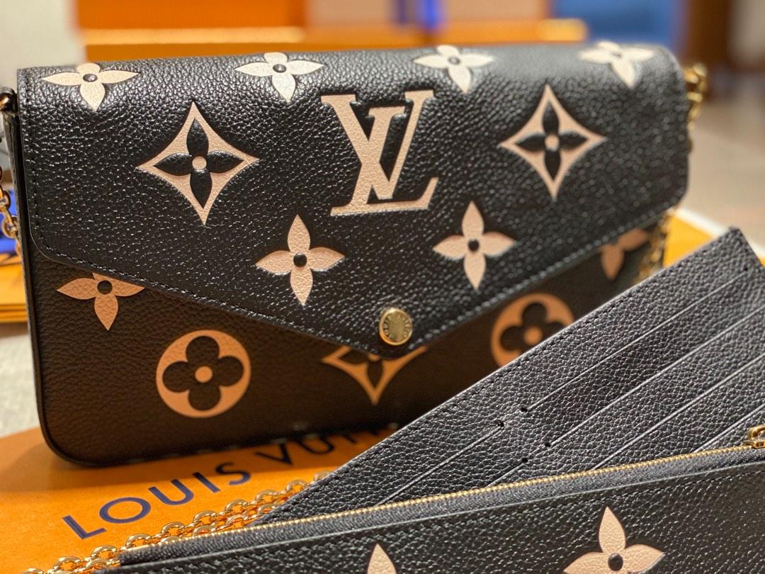Authentic Louis Vuitton Classic Monogram Felicie Pochette Bag – Paris  Station Shop