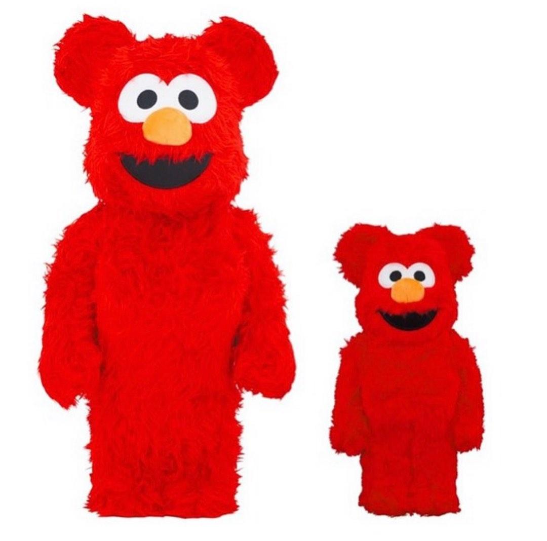 正規品 新品 BE@RBRICK ELMO ELMO Ver.2.0 絨毛 Costume Ver.2.0 ELMO ...