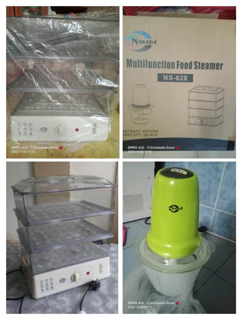 NAKADA MULTIFUNCTION FOOD STEAMER, Furniture & Home Living, Kitchenware