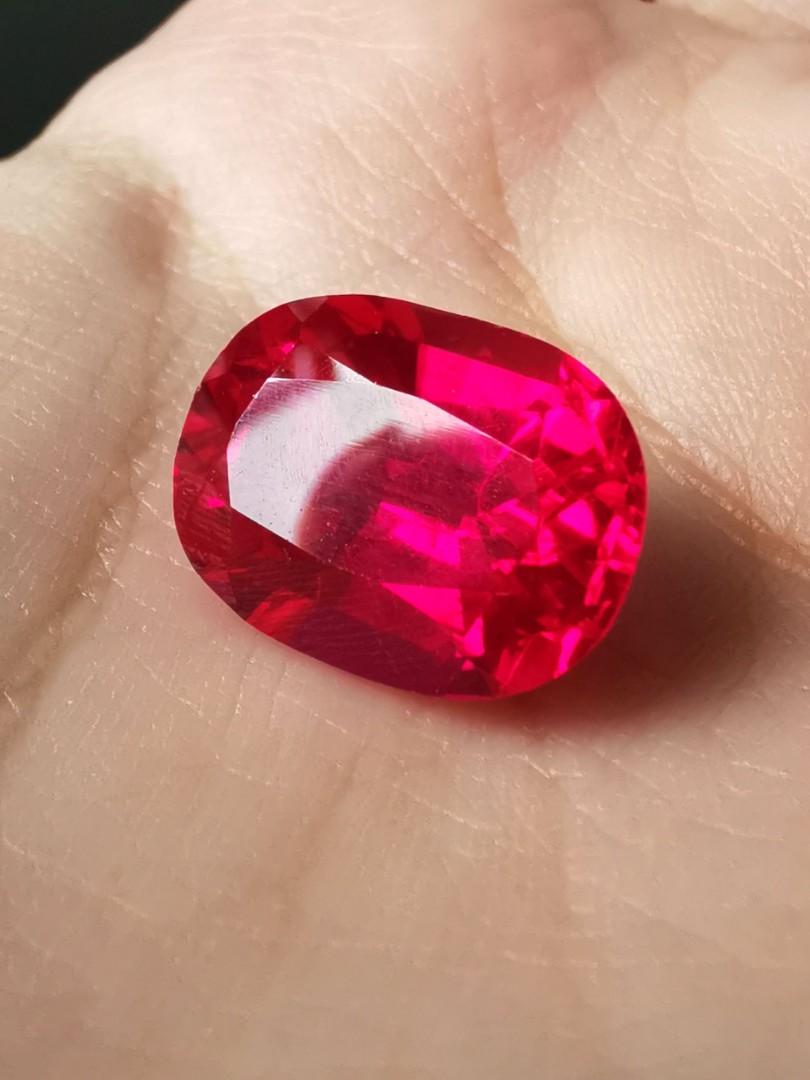 Synthetic Ruby Gemstone 13.75 ct Women s Fashion Jewelry