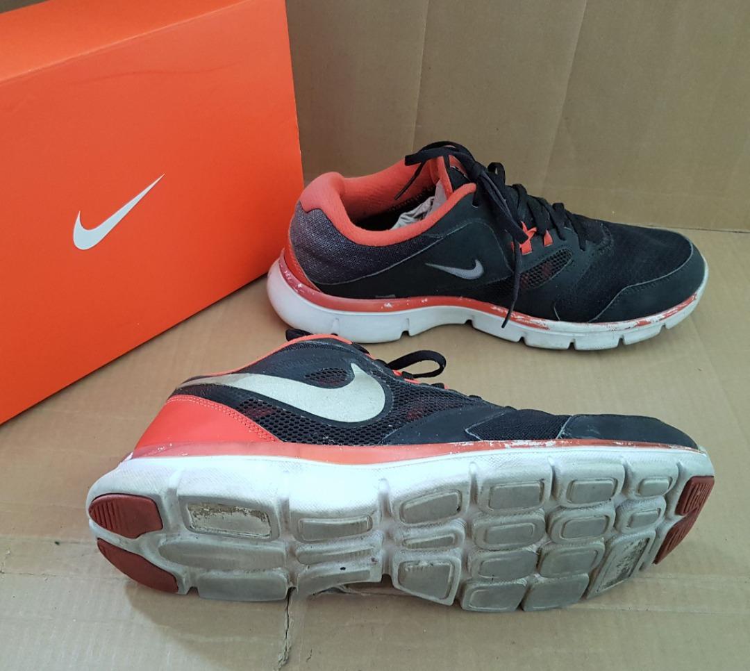 Nike Designer Sneakers Running Shoes Nike Flex Experience RN 3 US 11 UK 10.5 Euro 45.5 Black off white Nike logo Athletic Shoes Original