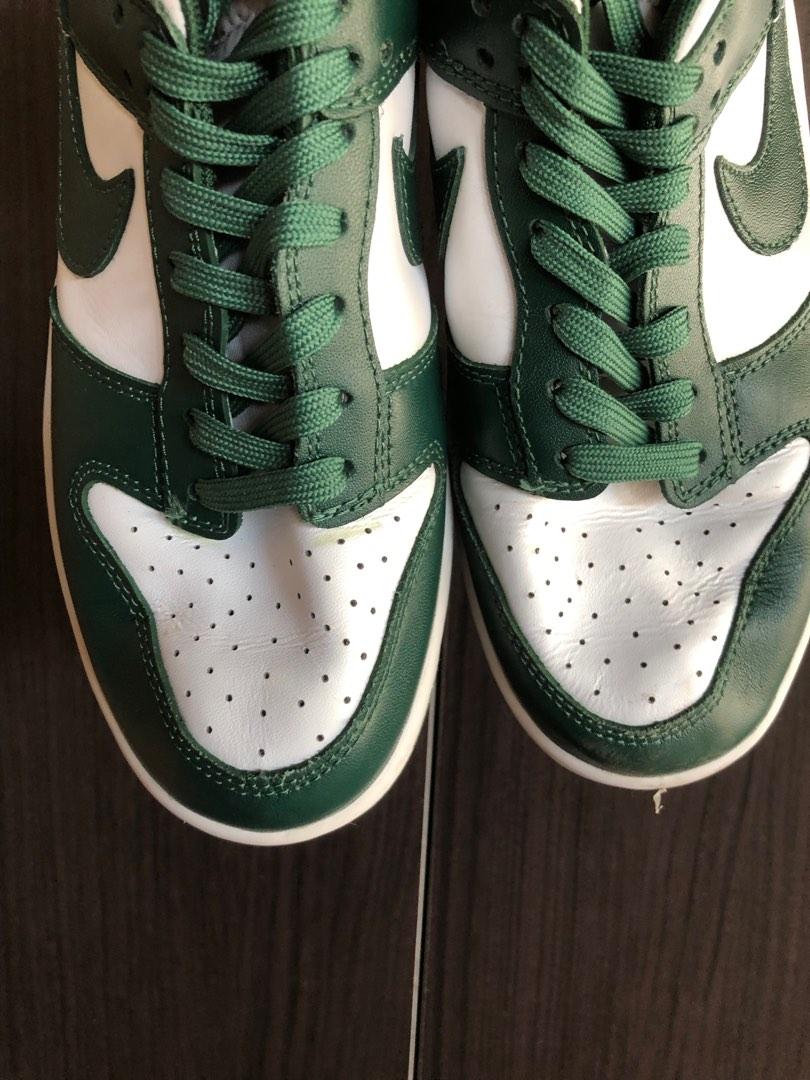 nike dunk low michigan state on feet