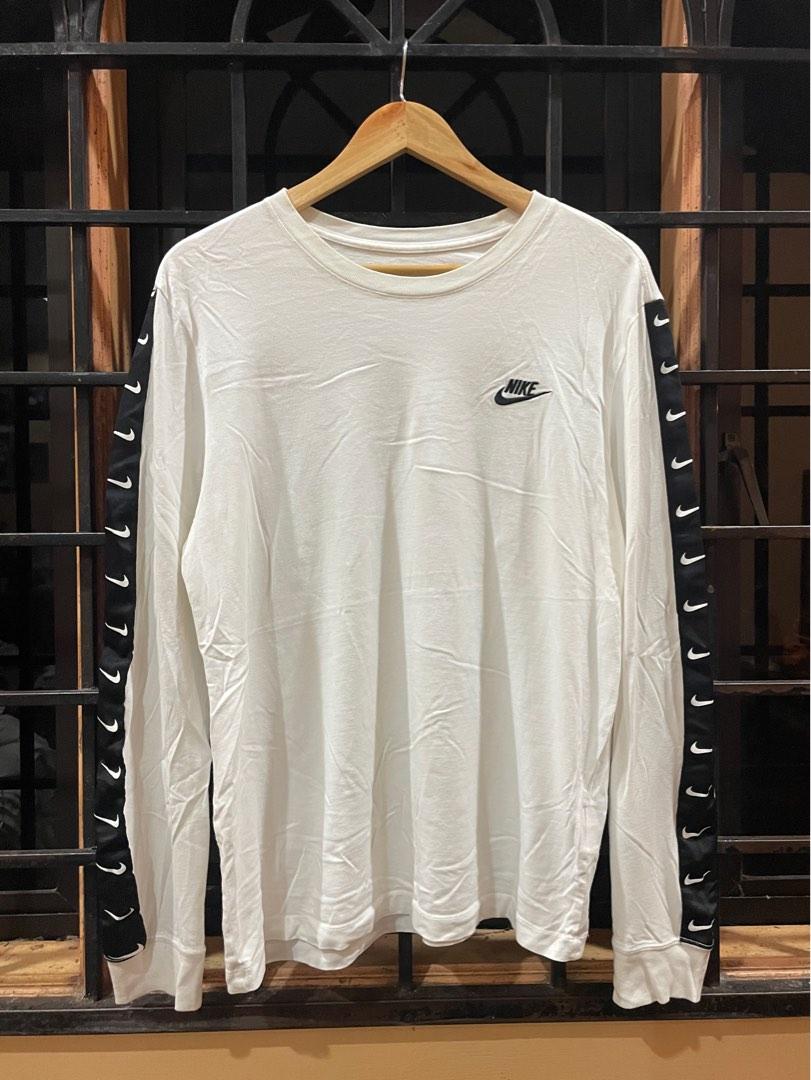 Nike side tape long sleeve shirt, Men's Fashion, Tops & Sets, Tshirts & Polo