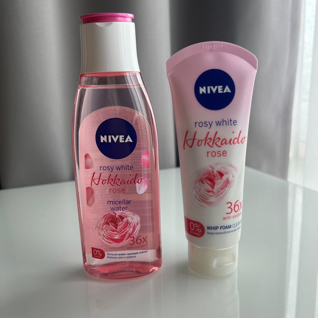 NIVEA Face Care Hokkaido Rose Micellar Water 200ml + Whip Foam Cleanser