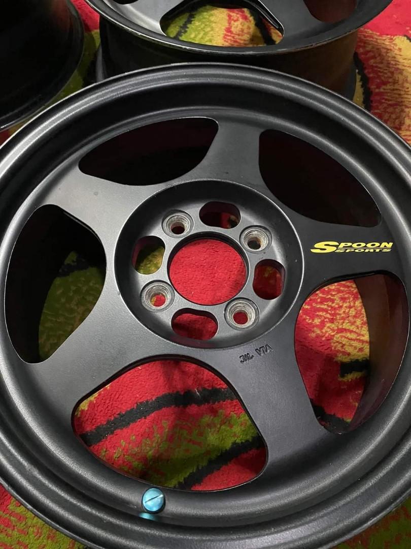 Orig Spoon mags Sw388 15s, Car Parts & Accessories, Mags and Tires on