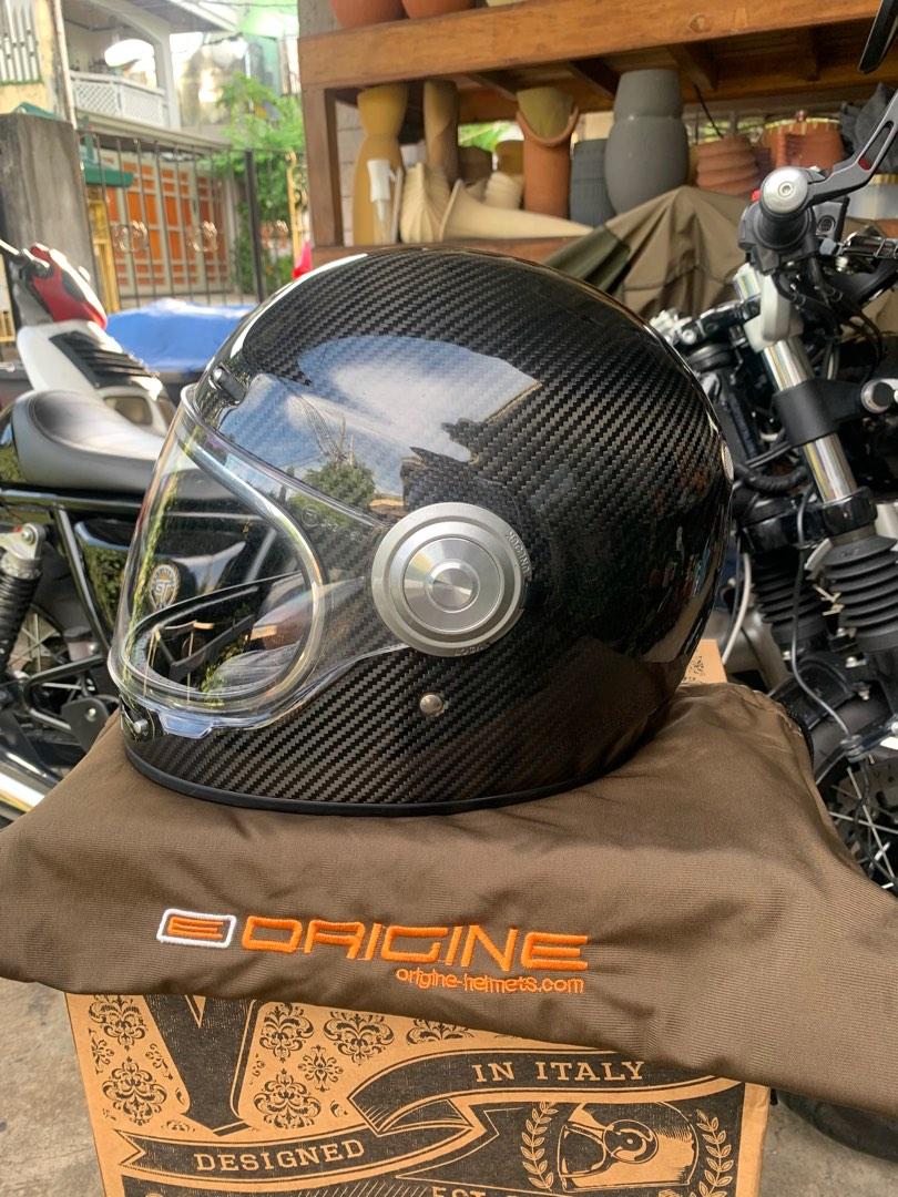 Origine vega carbon fiber helmet, Motorbikes, Motorbike Parts