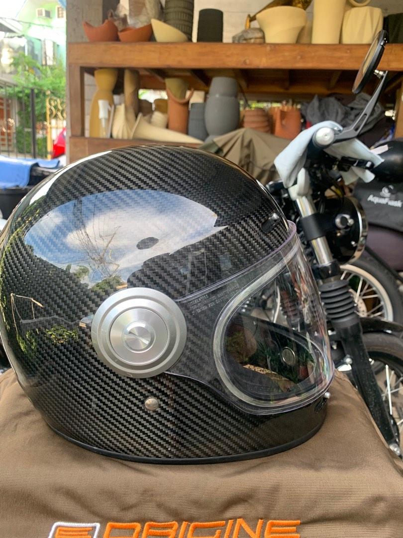 Origine vega carbon fiber helmet, Motorbikes, Motorbike Parts