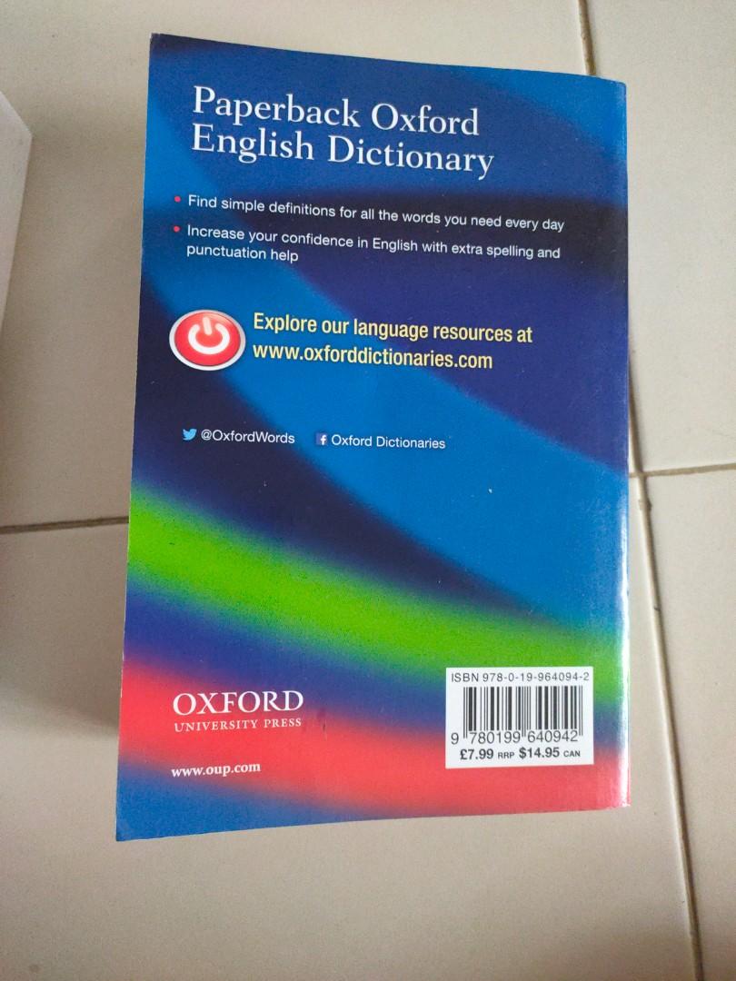 Oxford Dictionary, Hobbies & Toys, Books & Magazines, Assessment Books