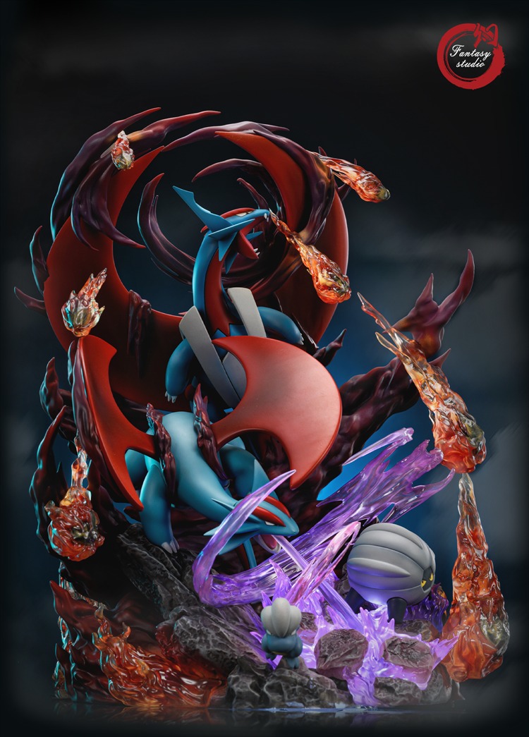 [PO] Fantasy Studio - Pokemon Salamence Family - StatuesGK, Hobbies ...